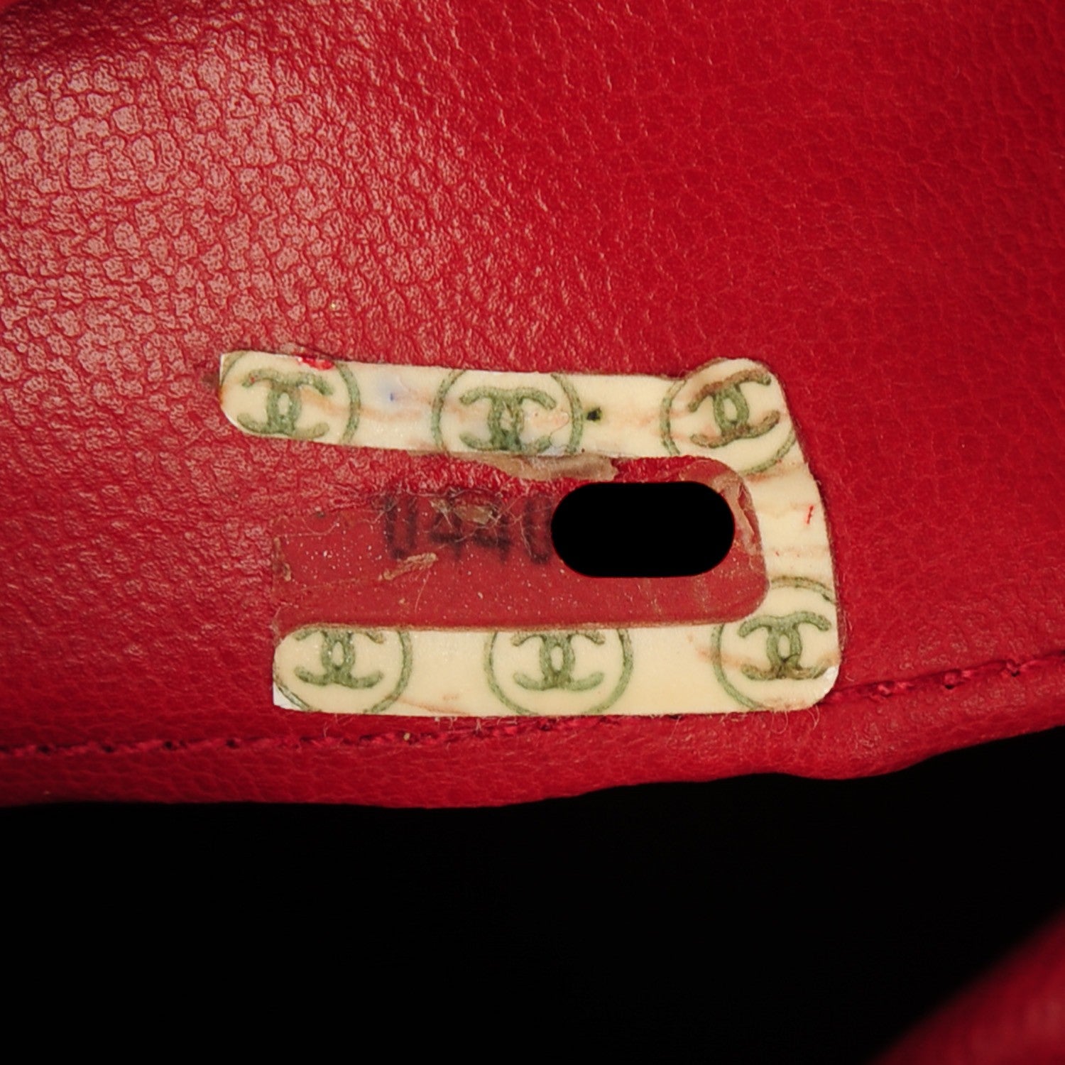 Chanel Lambskin Quilted Drawstring Shoulder Bag Red 9 of 10