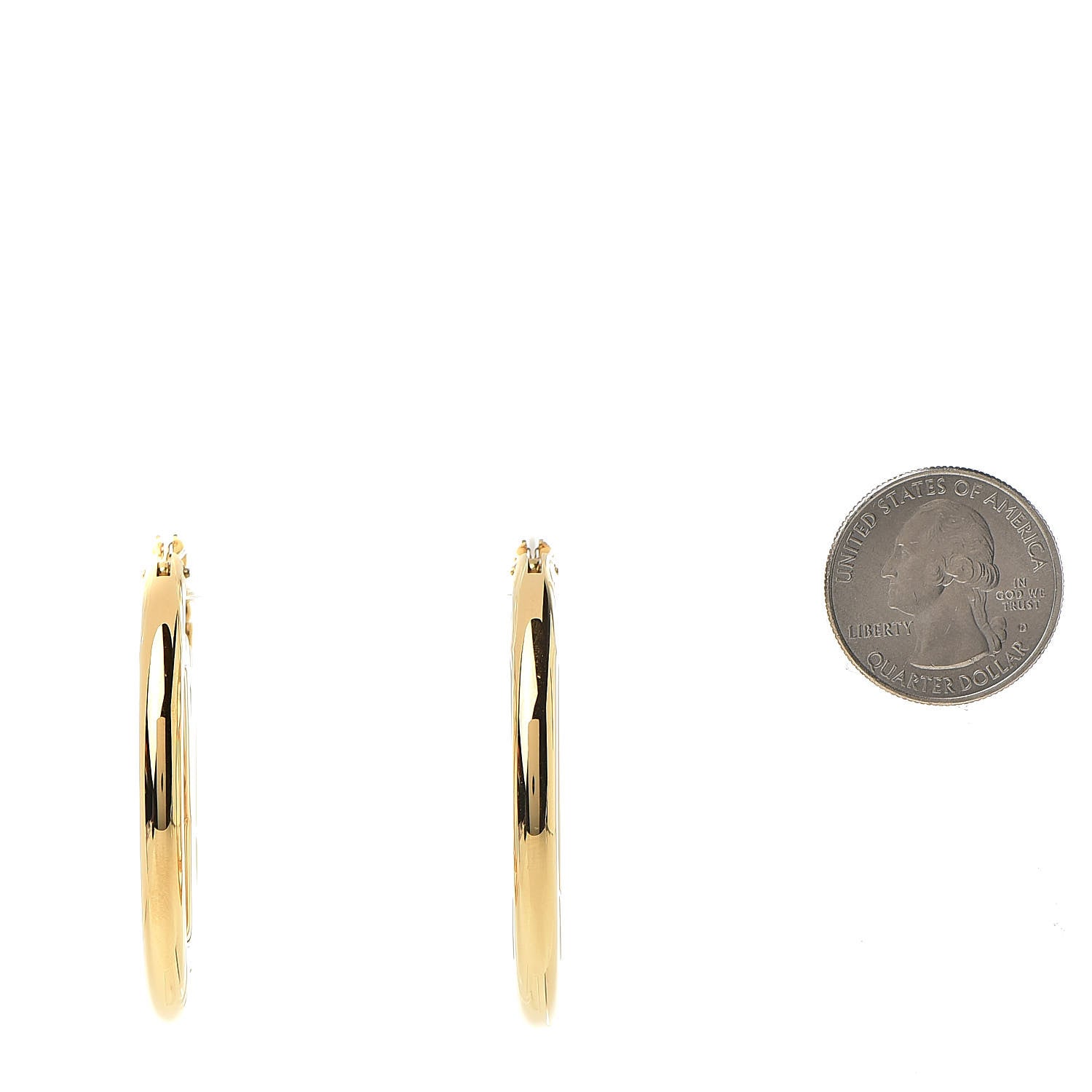 Louis Vuitton Metal Louise Hoop Earrings Gold 2 of 3