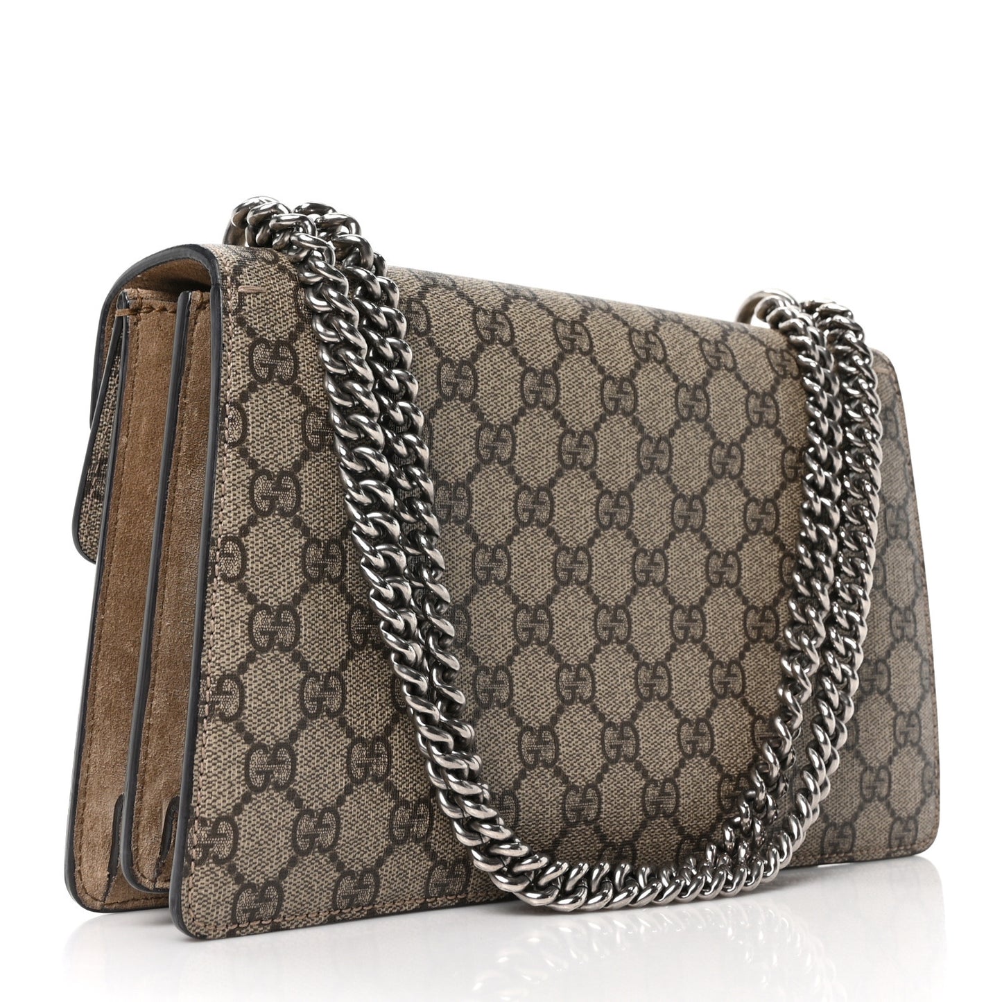 GG Supreme Monogram Small Dionysus Shoulder Bag Taupe