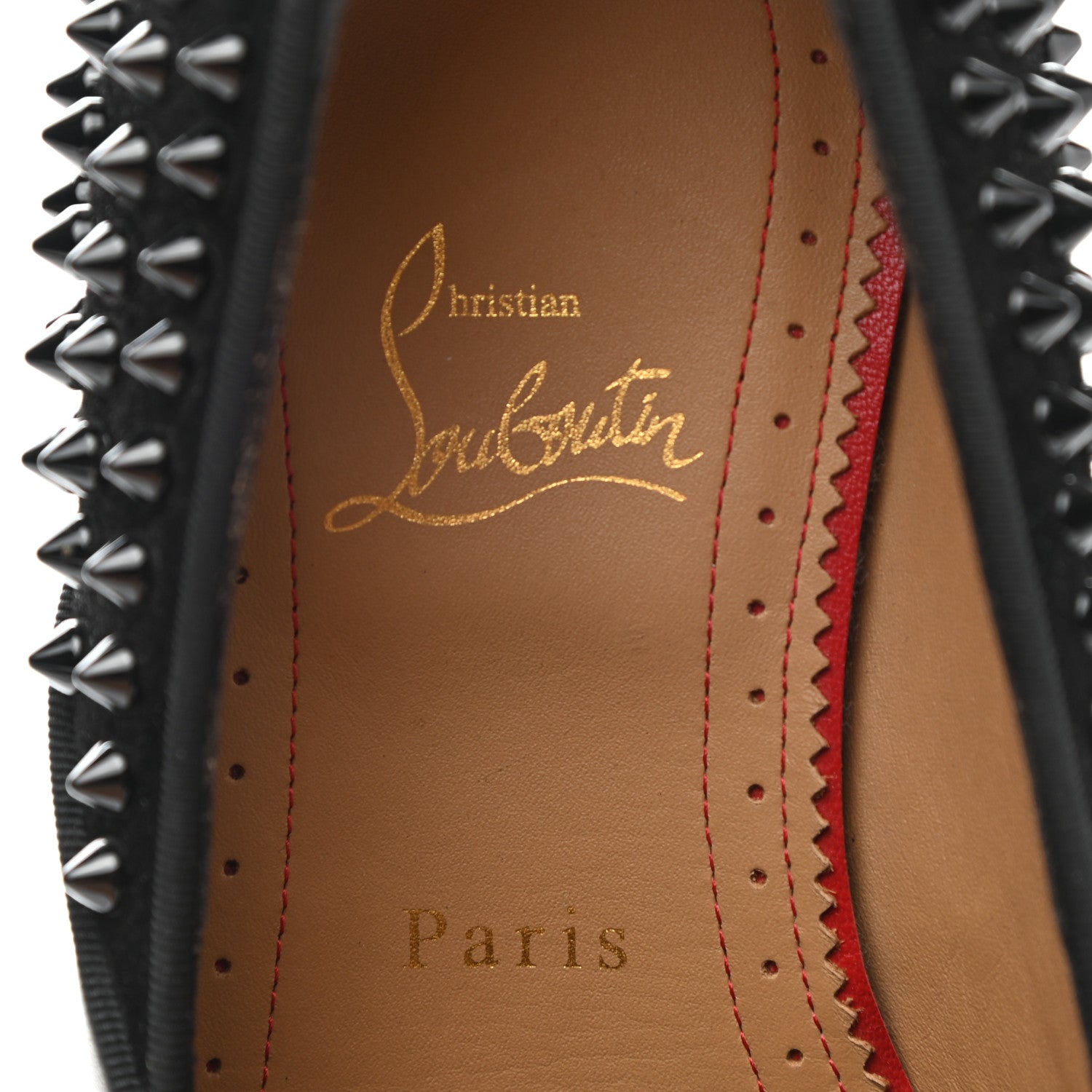 Christian Louboutin Calfskin Spikes Mens Tassilo Flat Mocasin Loafer 40 Black 7 of 11