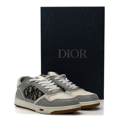 Christian Dior Smooth Calfskin Jacquard Oblique Mens B27 Low Top Sneakers 43 Beige Blue 15 of 15