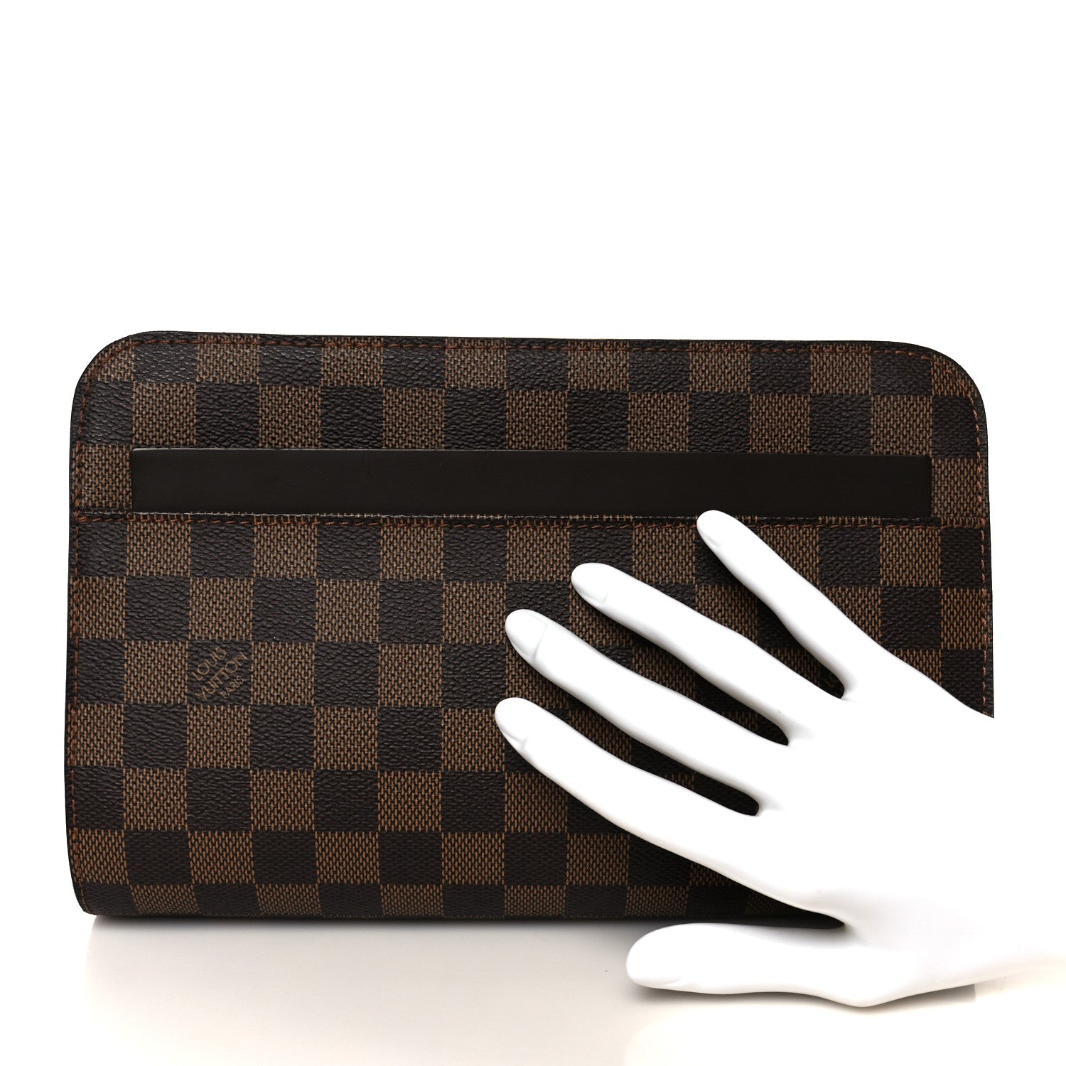 Louis Vuitton Damier Ebene Pochette Saint Louis Clutch 2 of 9