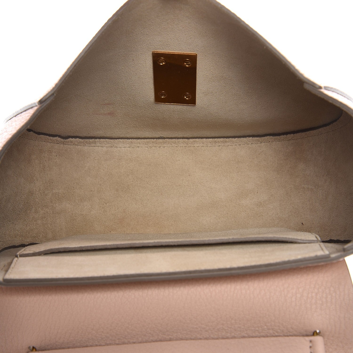 Chloe Grained Lambskin Drew Shoulder Bag Cement Pink 5 of 10