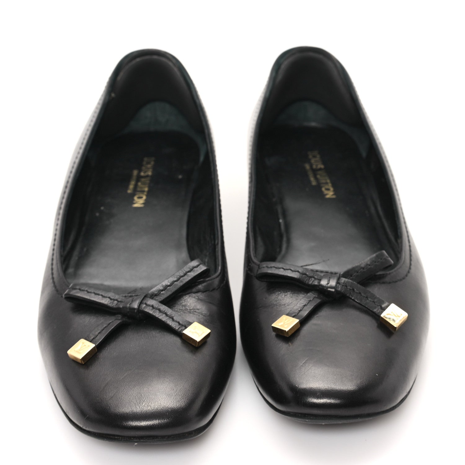 Louis Vuitton Calfskin Uniformes Ballet Flats 38.5 Black 3 of 9