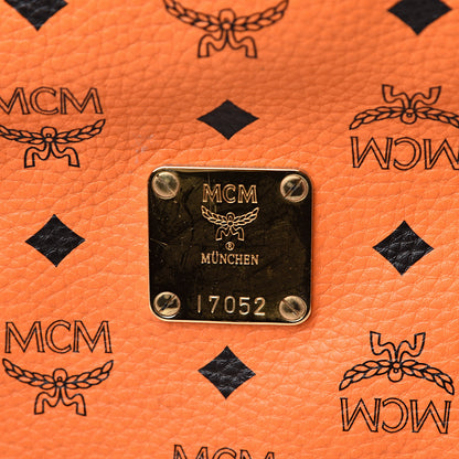MCM Visetos Side Stud Large Stark Backpack Orange 21 of 21