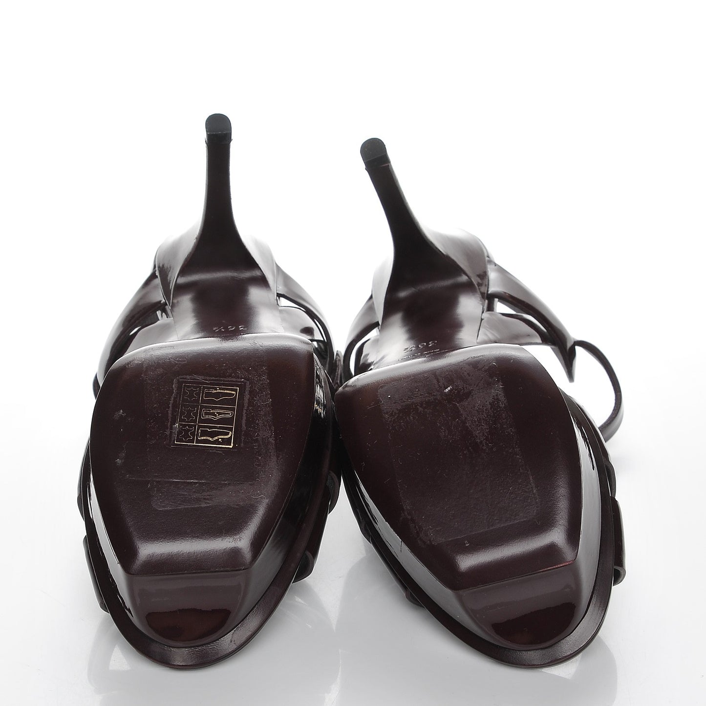Patent Tribute 75 Platform Sandals 36.5 Bourgogne