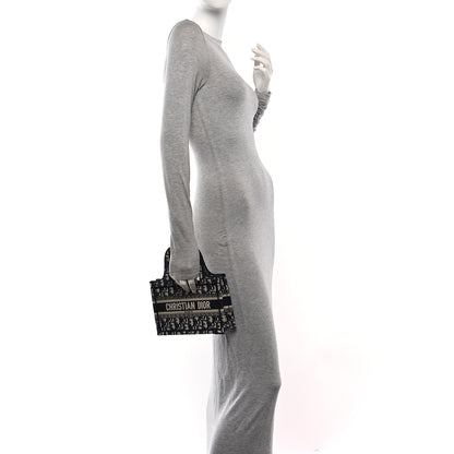 Christian Dior Oblique Mini Book Tote Blue Multicolor 2 of 10