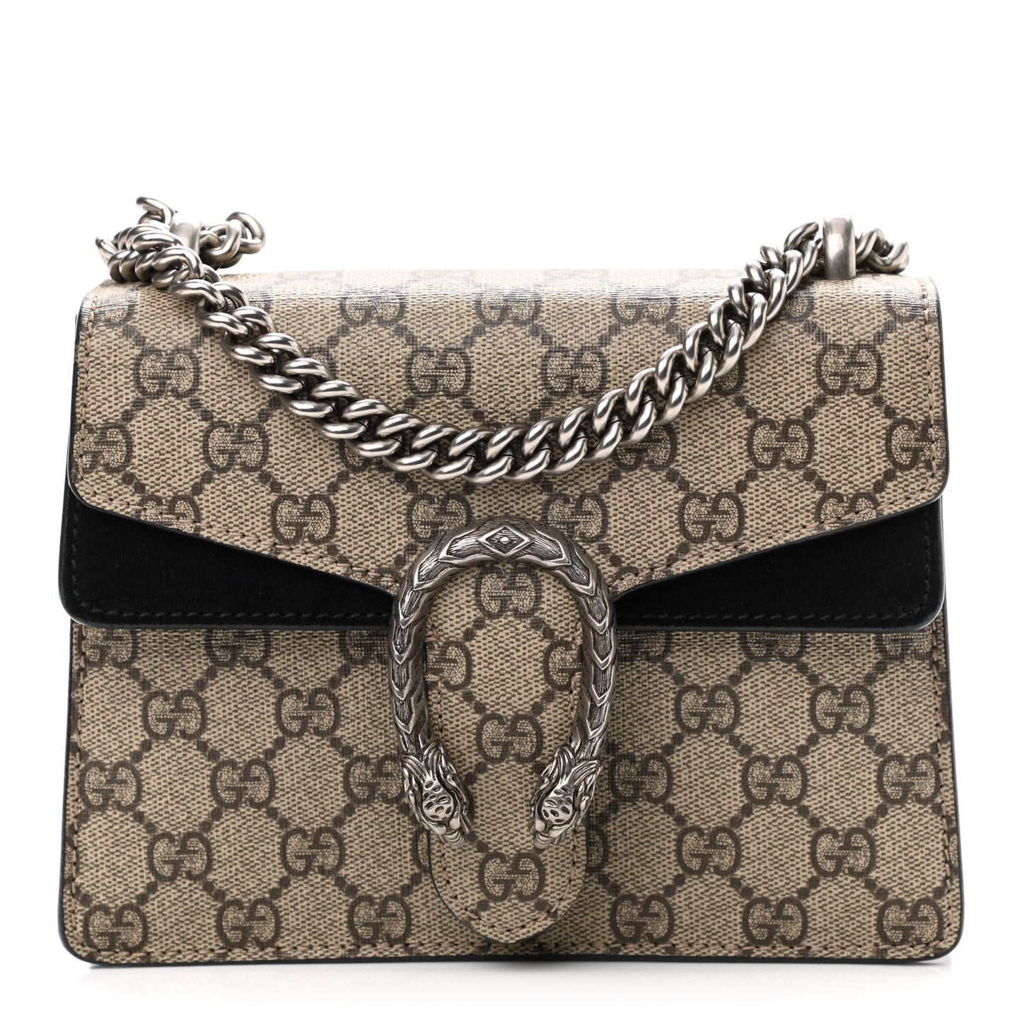 GG Supreme Monogram Mini Dionysus Shoulder Bag Black