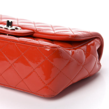 Chanel Patent Calfskin Quilted Mini Rectangular Flap Red 7 of 10
