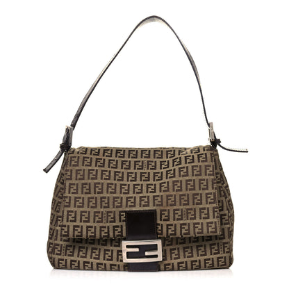 Fendi Zucchino Mama Baguette Dark Brown 1 of 17