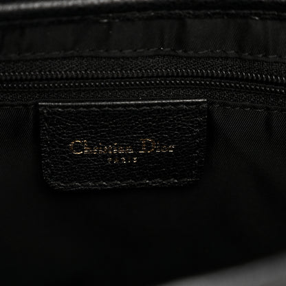 Christian Dior Shiny Goatskin  Saddle Bag Black 6 of 16