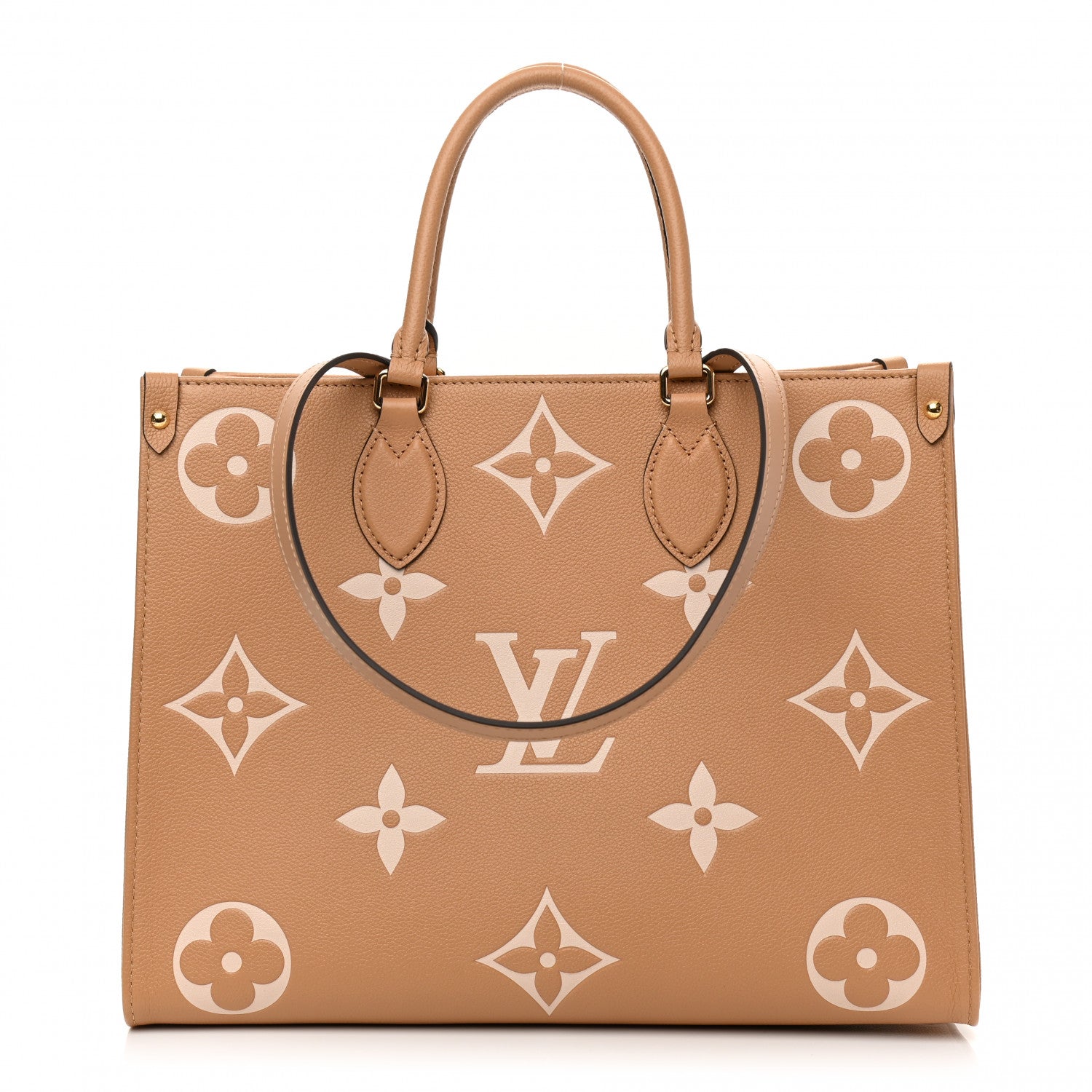 Louis Vuitton Empreinte Monogram Giant Onthego MM Arizona Creme 1 of 10