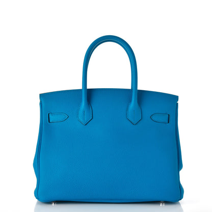 Hermes Togo Birkin 30 Bleu Zanzibar Malachite 4 of 37