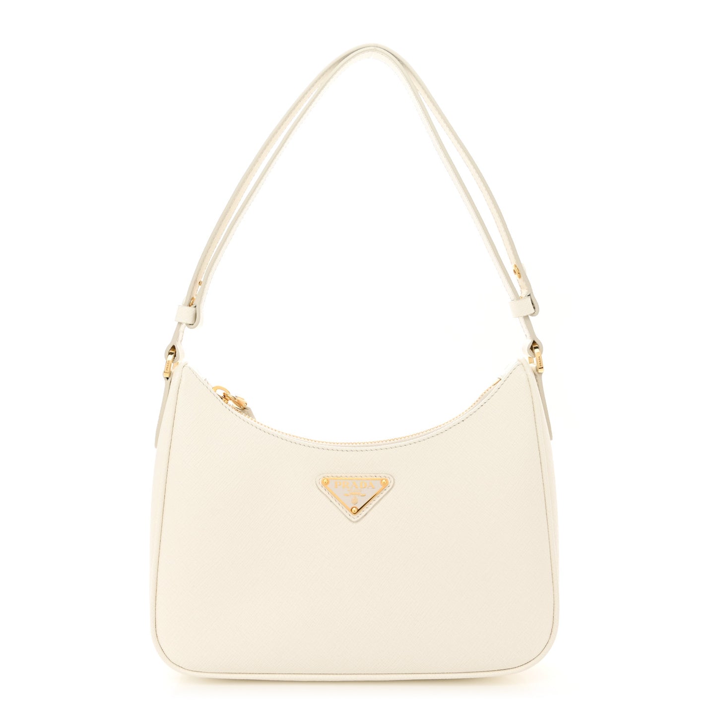 Saffiano Lux Mini Re-Edition Shoulder Bag White