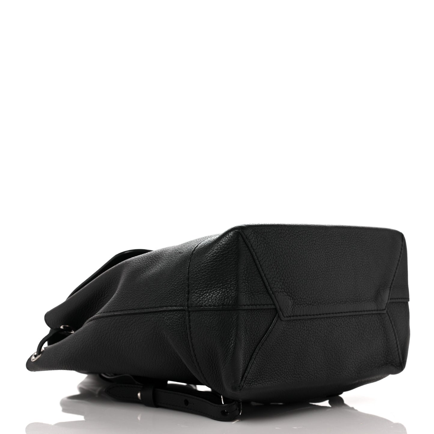 Calfskin Lockme Backpack Black