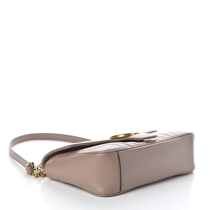 Gucci Calfskin Matelasse Small GG Marmont Shoulder Bag Porcelain Rose 4 of 11