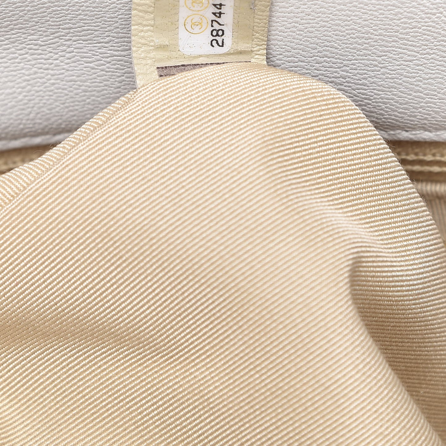 Goatskin Quilted Large 19 Flap White