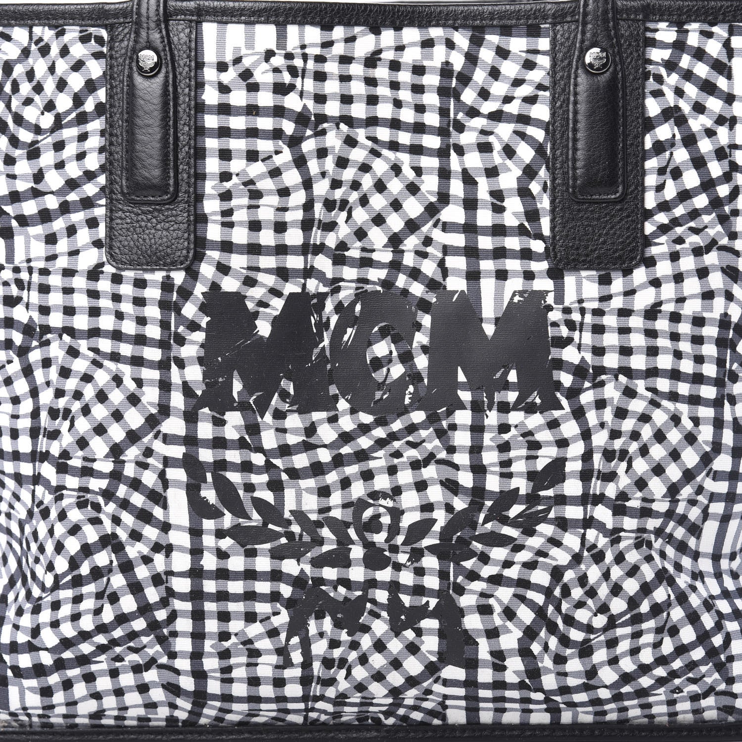 MCM Visetos Medium Liz Reversible Shopper Tote Black 21 of 21