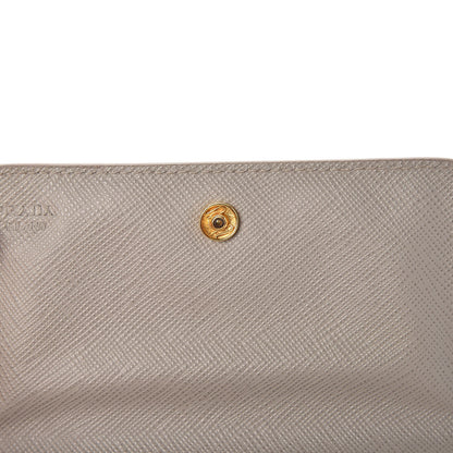 Prada Saffiano Metal Flap Card Holder Pomice 8 of 10