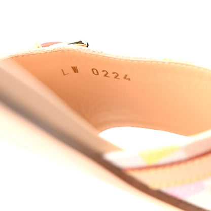 Louis Vuitton Damierlicious Neo Revival Flat Mule Sandals 38 Rose Peach 9 of 9