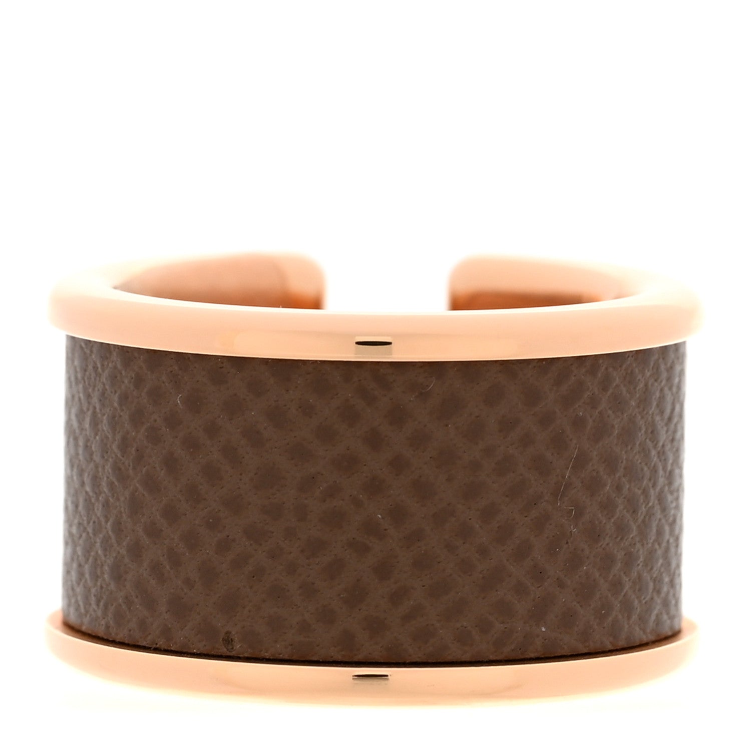 Hermes Madame Calfskin Large Olympe Ring S Etoupe 3 of 5