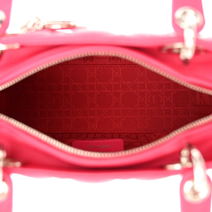 Christian Dior CHRISTIAN DIOR Lambskin Cannage Medium Lady Dior Pink 5 of 11