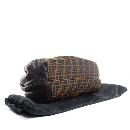 Fendi Zucca Nappa Nuvolata Vitello Tortuga Spy Tobacco Moro 4 of 8