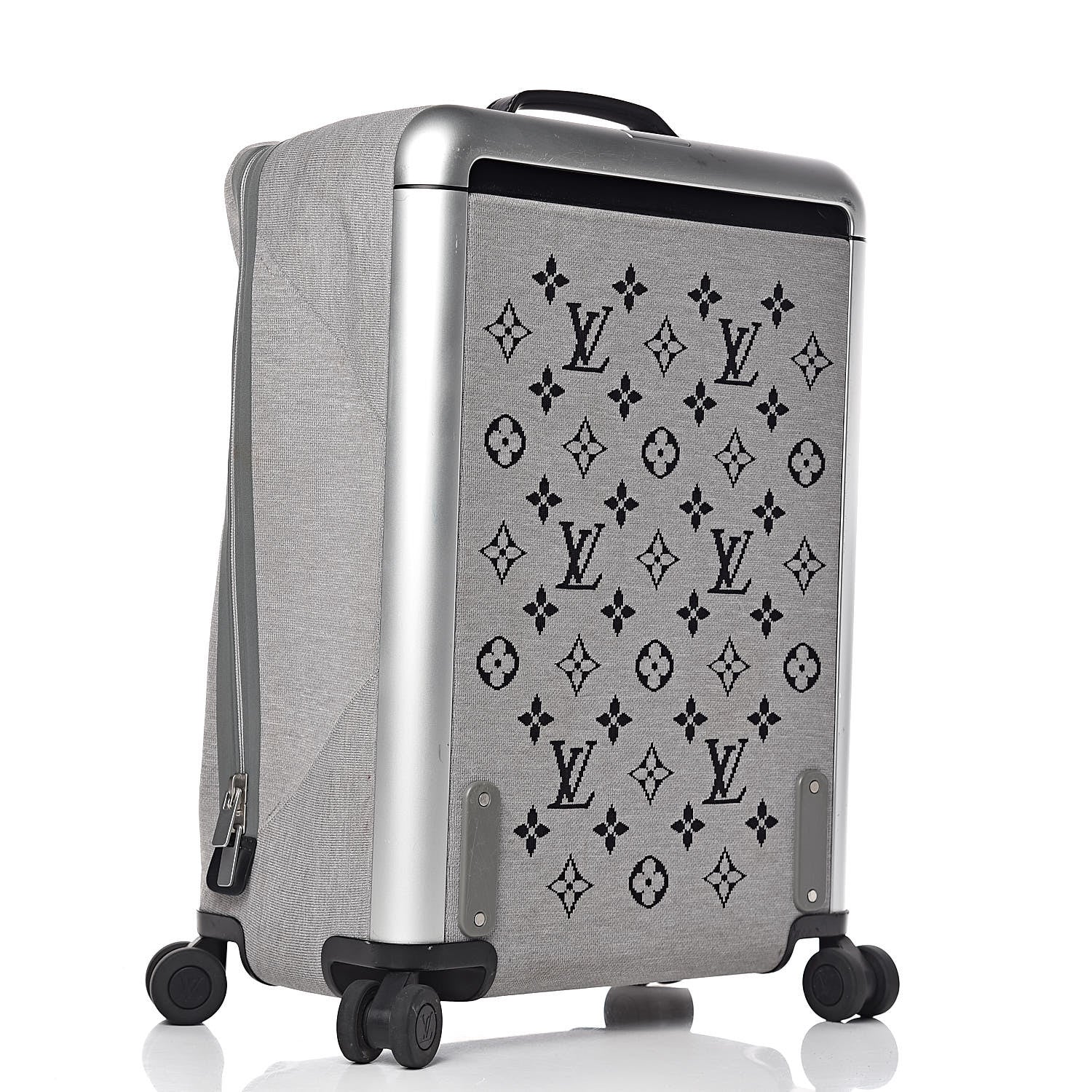 Louis Vuitton Knit Monogram Horizon Soft 55 Suitcase Grey 3 of 18