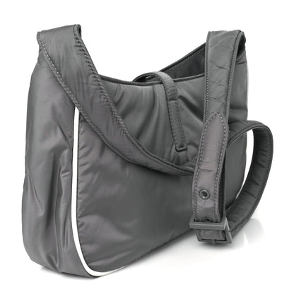 Saint Laurent Econyl Nylon Le 5 A 7 Hobo Grey 3 of 10