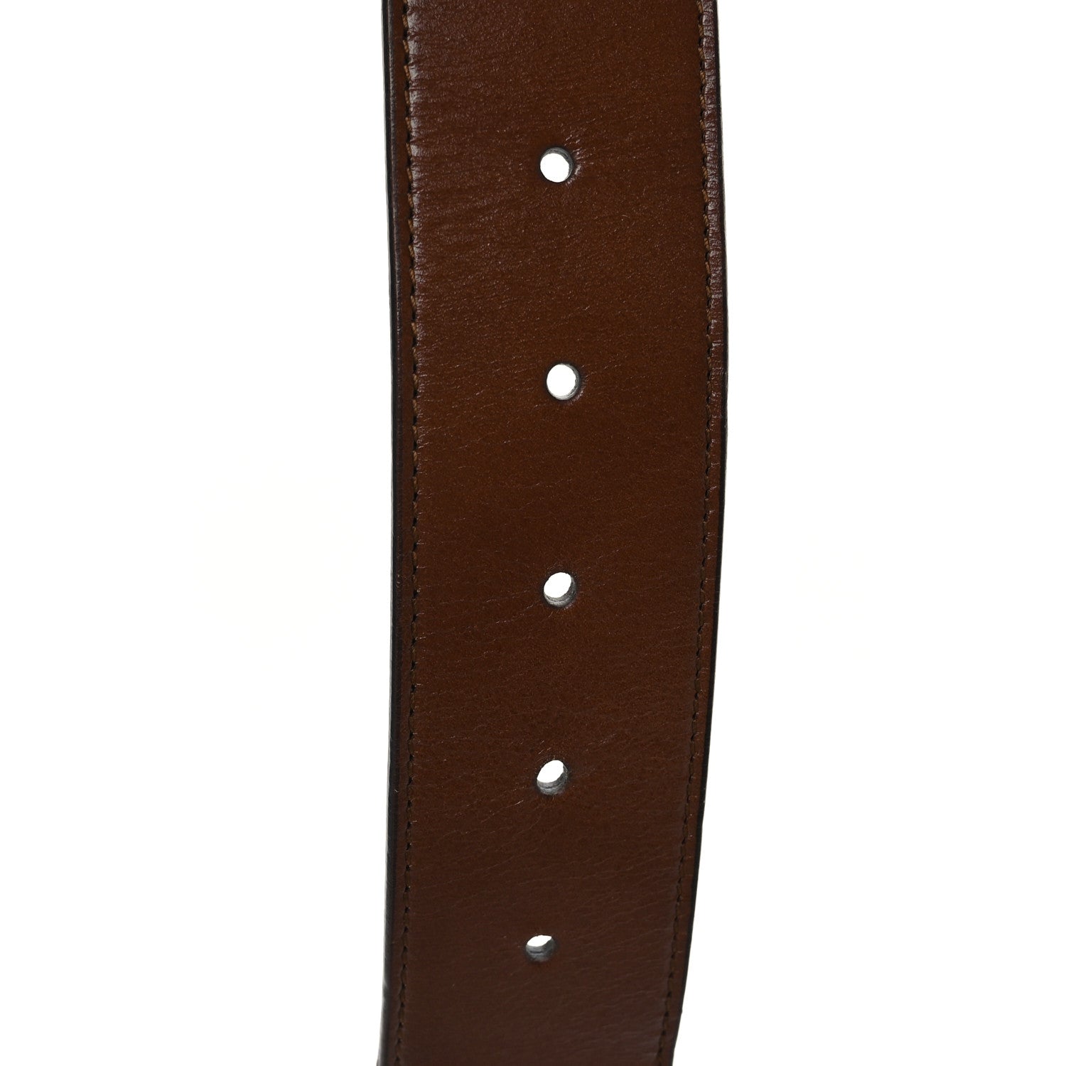 Gucci Nylon Calfskin Double G Web 40mm Belt 80 32 Green Red Cuir 5 of 5