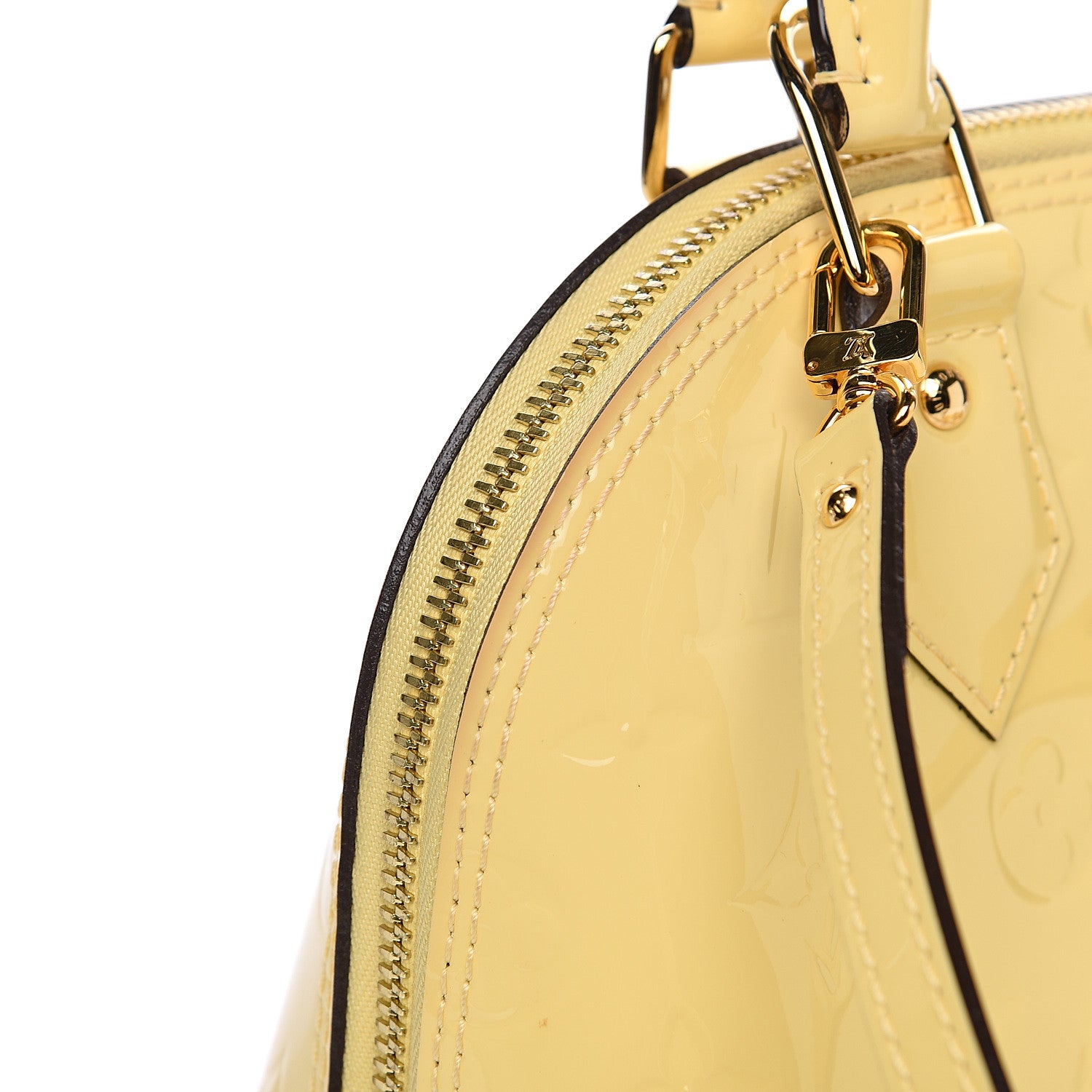 Louis Vuitton Vernis Alma BB Citrine 8 of 11