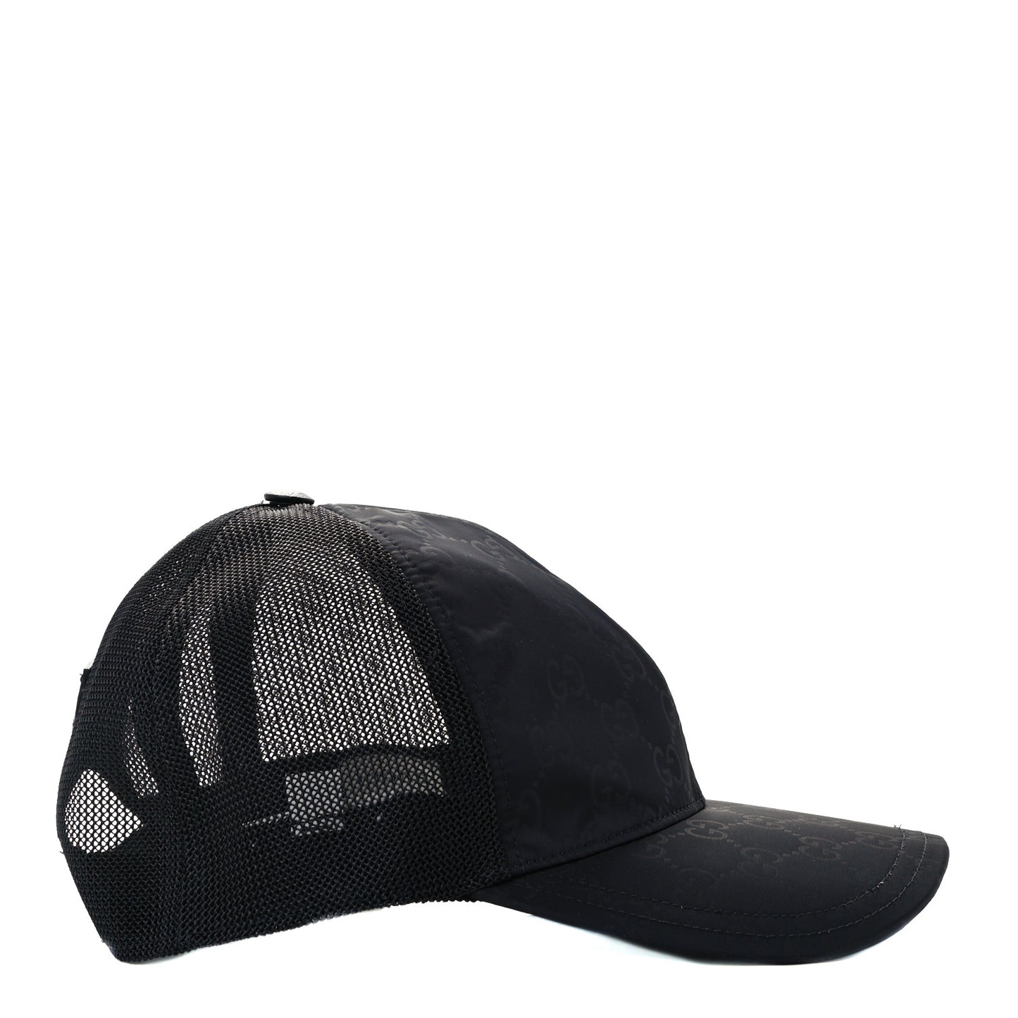 Nylon Monogram Baseball Hat S Black