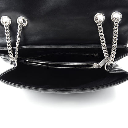 Saint Laurent Calfskin Y Quilted Monogram Medium Loulou Chain Satchel Black 5 of 11