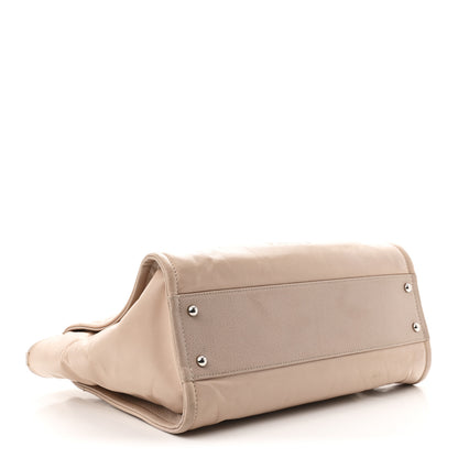 Chanel Glazed Calfskin Small Deauville Tote Light Pink 4 of 13