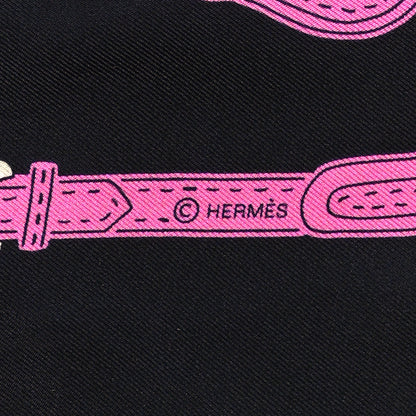 Hermes Silk Harnais Des Presidents Maxi Twilly Black Multicolor 4 of 4