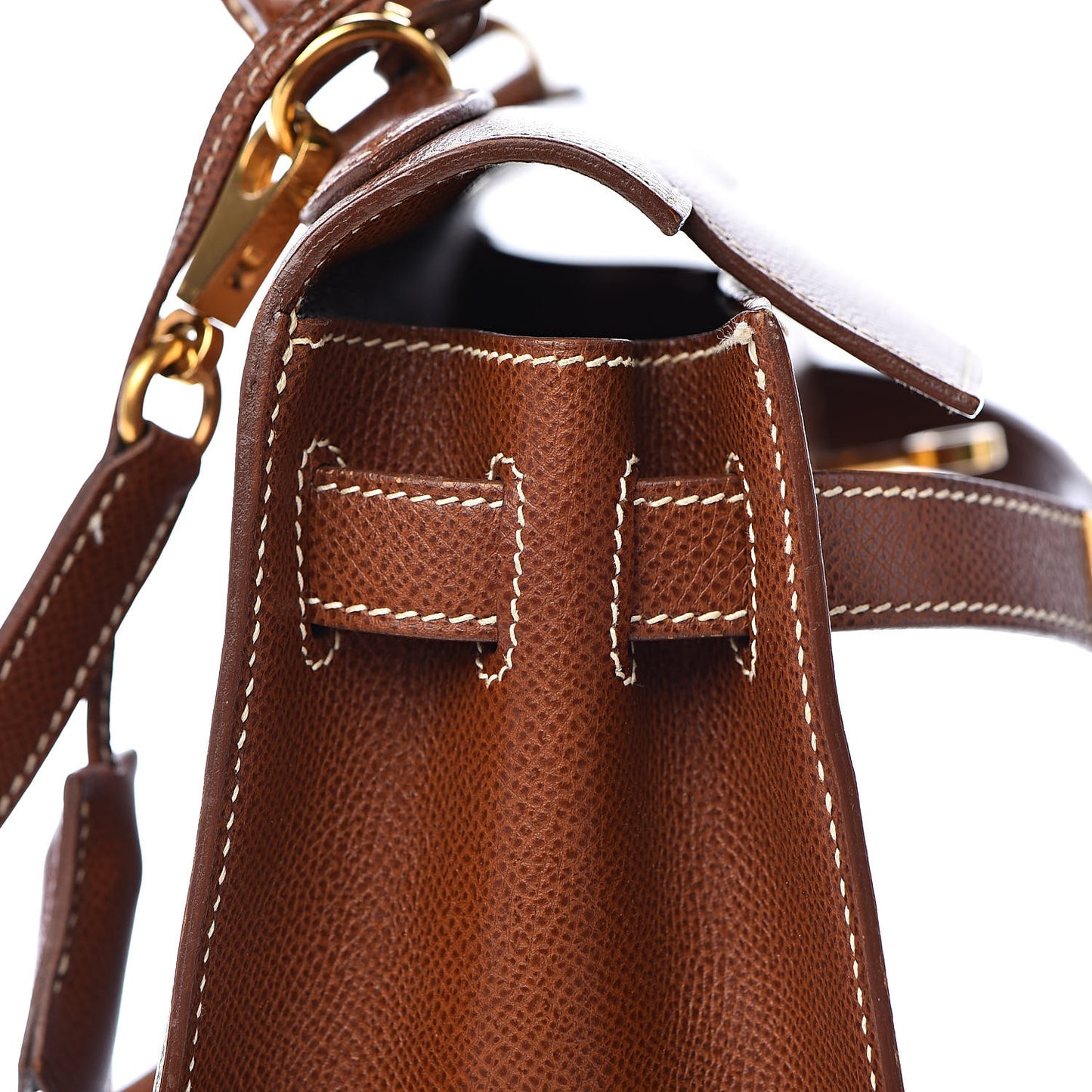Veau Grain Lisse Kelly Sellier 28 Noisette