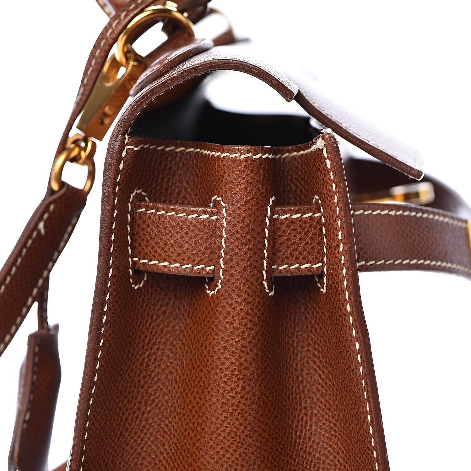 Hermes Veau Grain Lisse Kelly Sellier 28 Noisette 11 of 40
