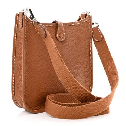 Hermes Taurillon Clemence Evelyne TPM Gold 3 of 11