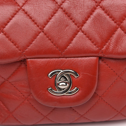 Chanel Lambskin Quilted WOC Mini Flap Red 11 of 16