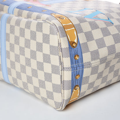 Louis Vuitton Damier Azur Summer Trunks Neo Neverfull MM 11 of 12
