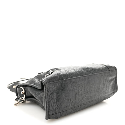 Balenciaga Agneau Classic Silver Hardware S City Logo Strap Gris Fossile White 5 of 11