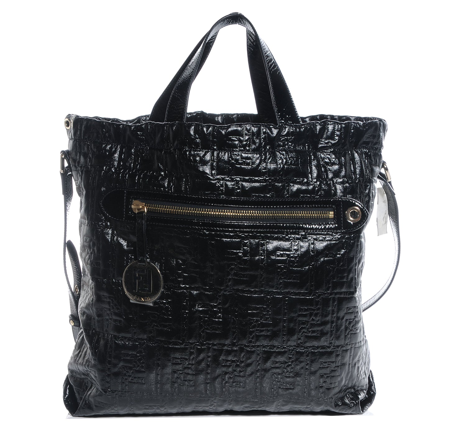 Patent Logo Embossed Tote Black