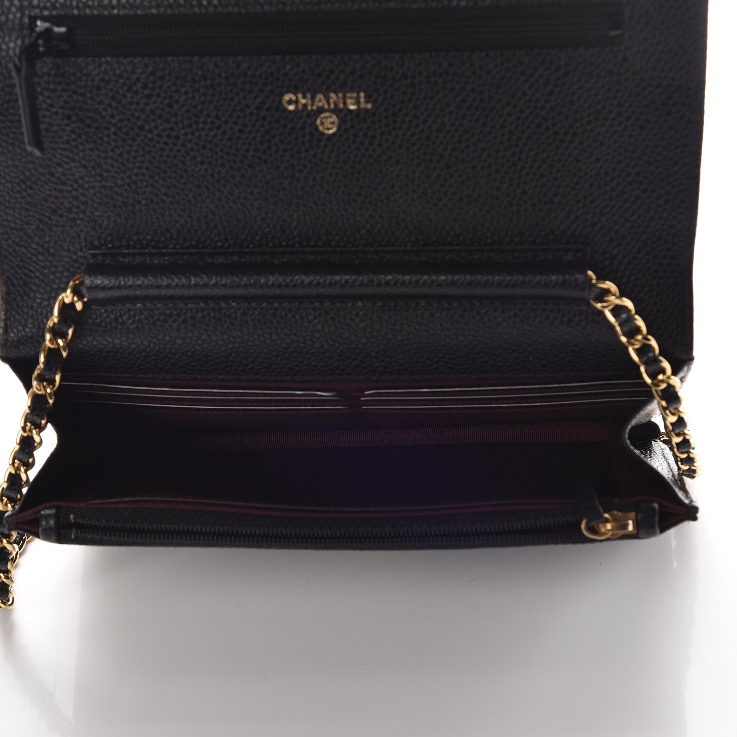 Chanel Caviar Quilted Wallet On Chain WOC Black 5 of 11