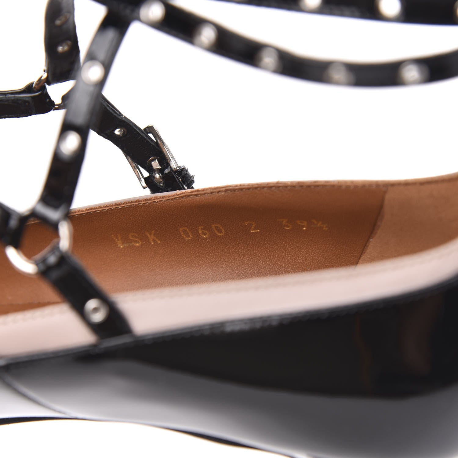 Valentino Garavani Patent Love Latch 50mm Pumps 39.5 Black Poudre 8 of 9