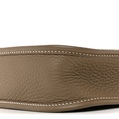 Hermes Taurillon Clemence Amazone Evelyne TPM Etoupe Bleu Indigo 10 of 13