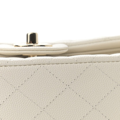 Chanel Caviar Quilted Small Double Flap White 12 of 13