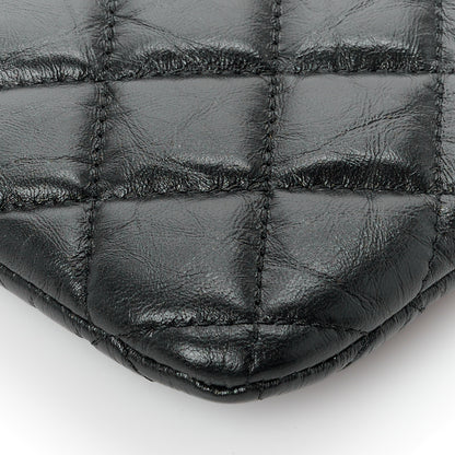 Chanel Aged Calfskin Quilted Medium Reissue Cosmetic Case So Black 9 of 10