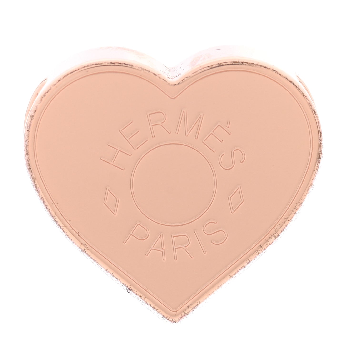 Rose Gold Plated Brass Mini Coeur Twilly Scarf Ring