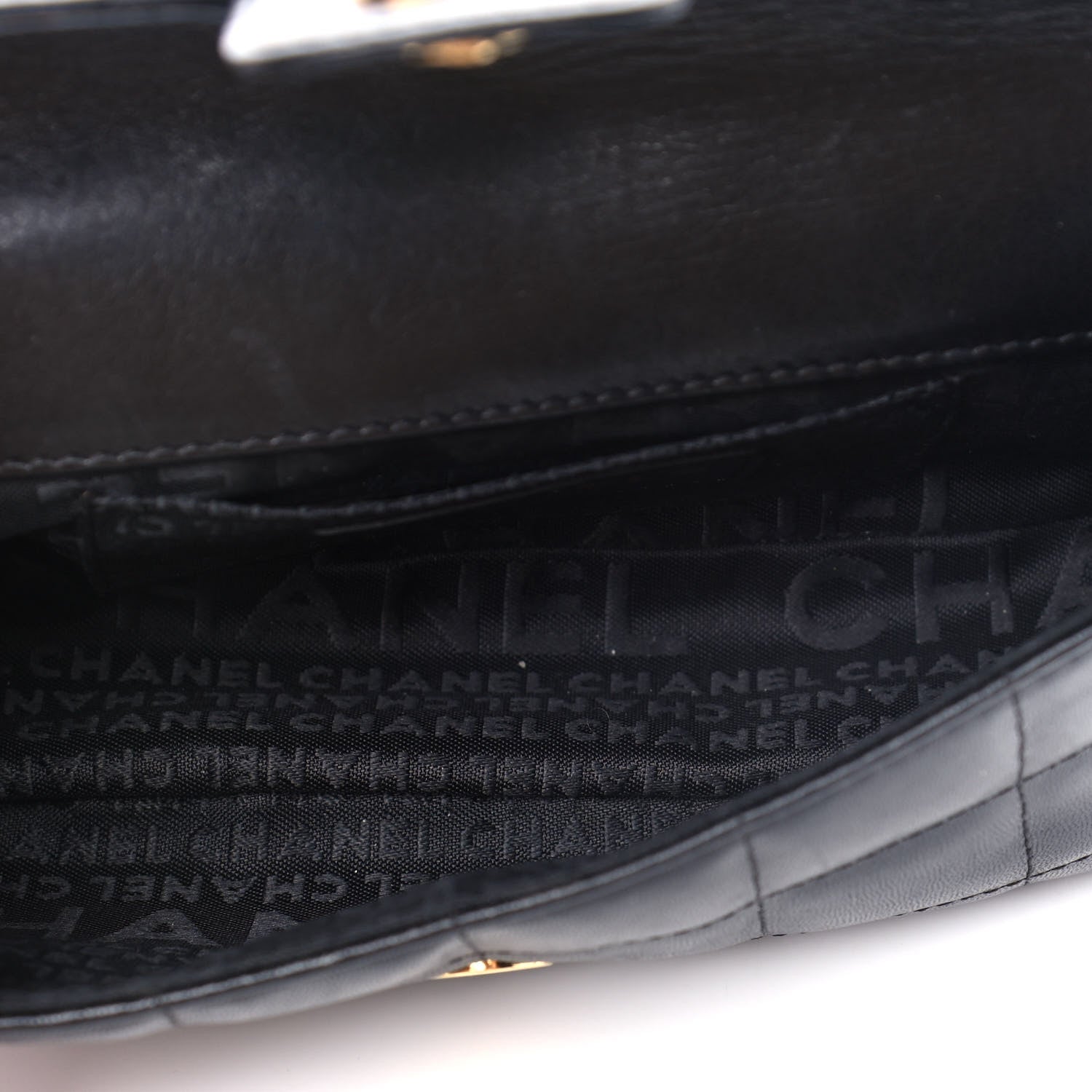 Chanel Lambskin Quilted Mini Chocolate Bar Camellia Flap Black 5 of 11