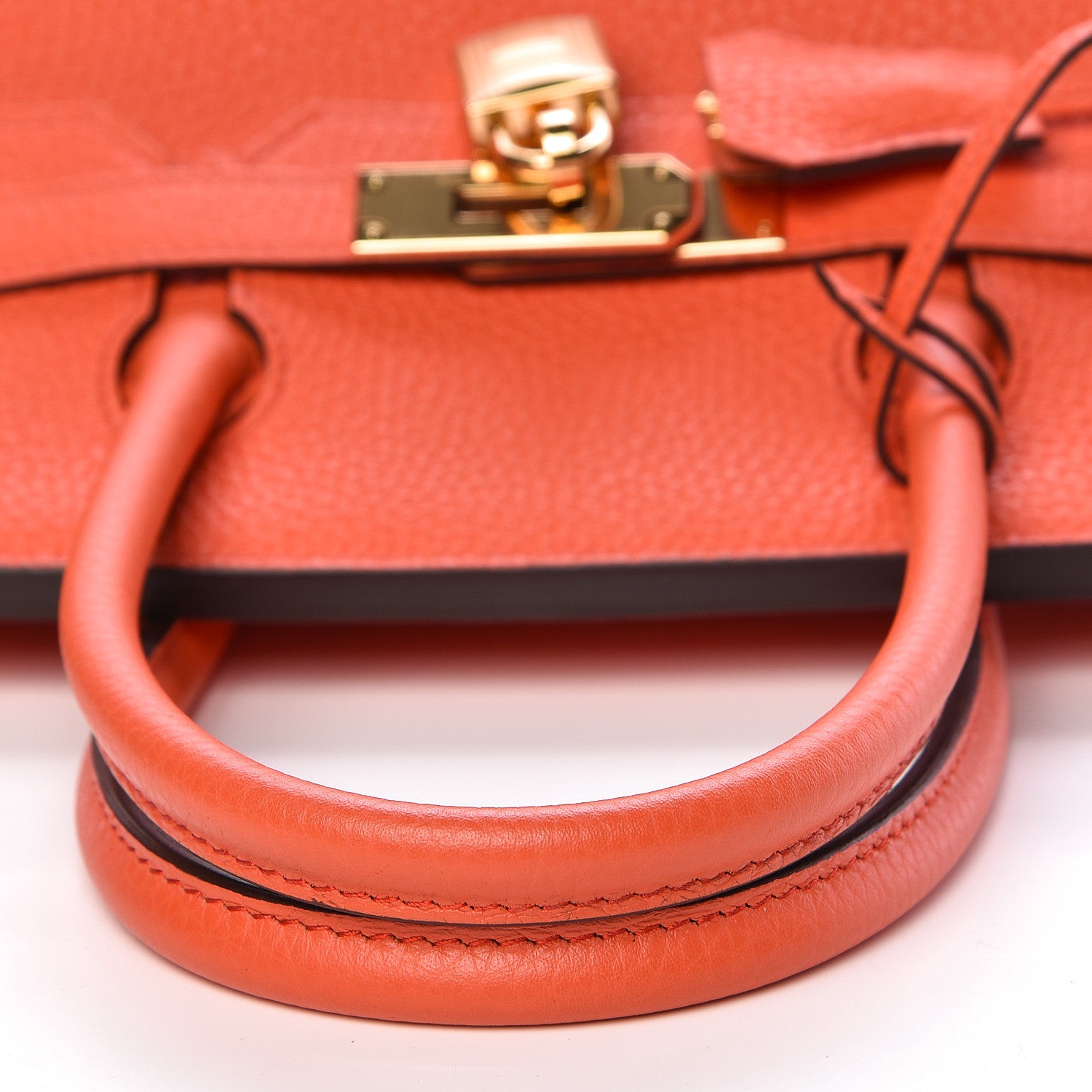 Hermes Togo Birkin 30 Orange Poppy 12 of 37